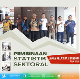 Pembinaan Statistik Sektoral ke Lapas Kelas IIA Cibinong