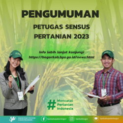 Pengumuman Hasil Seleksi Petugas Sensus Pertanian 2023